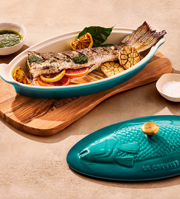 Baked Seabass with Citrus and Herbs